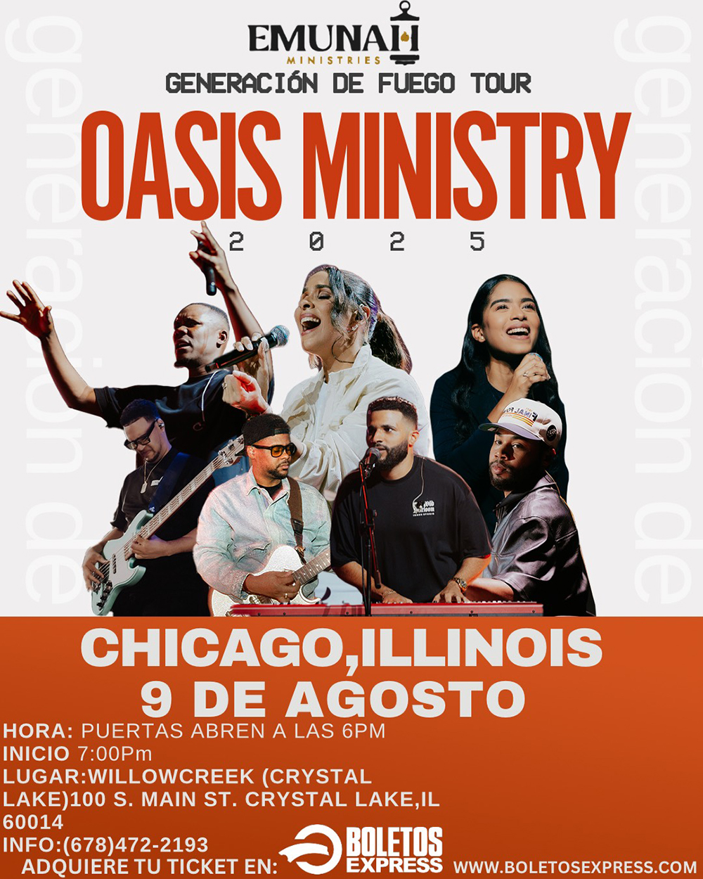 GENERACION DE FUEGO-OASIS MINISTRY TOUR 2025