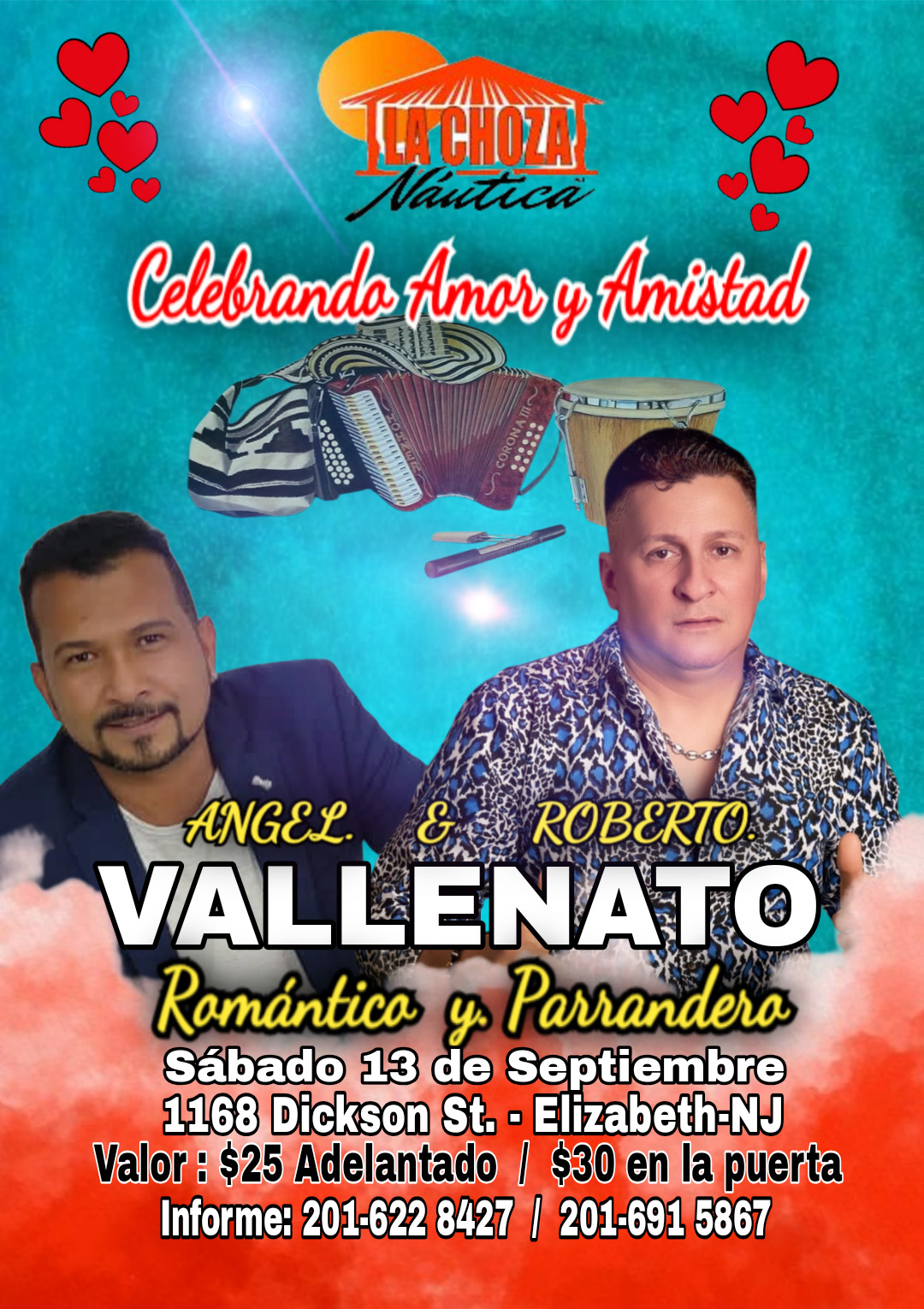 Buy tickets for ANGEL & ROBERTO VALLENATO ROMANTICO Y PARRANDERO ANGEL & ROBERTO VALLENATO ROMANTICO Y PARRANDERO