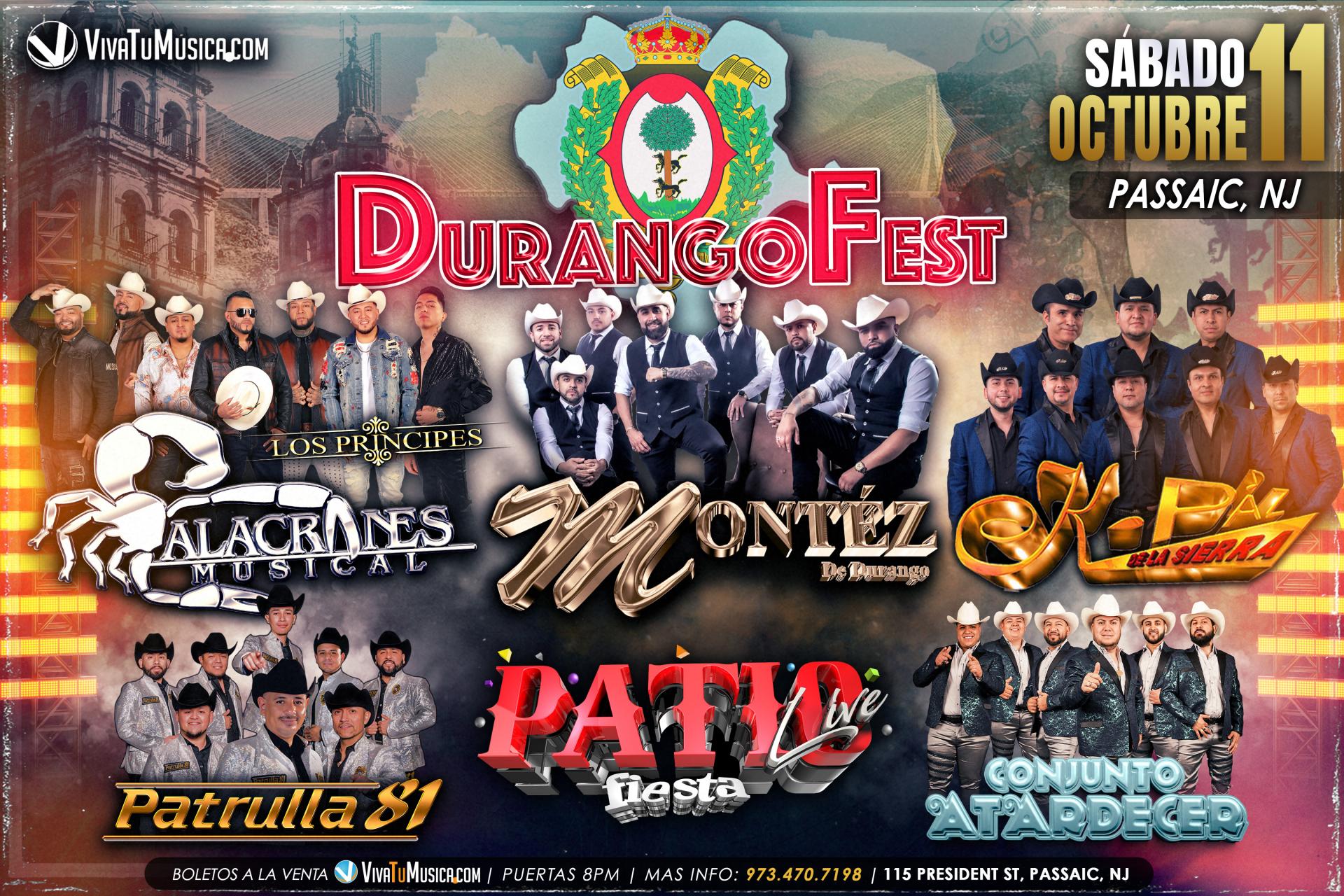 ALACRANES MUSICAL, MONTEZ DE DURANGO, K-PAZ DE LA SIERRA, PATRULLA 81, CONJUNTO ATARDECER